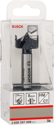 Broca de corte para bisagras Bosch de 26 mm TC.