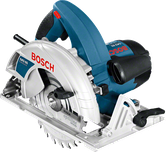 Sierra circular de mano Bosch GKS 65 para cortar madera.