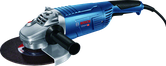 Amoladora angular Bosch GWS 26-230 con disco de 230 mm.