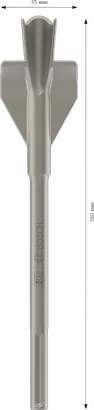Cincel de aleta para ranurar Bosch PRO SDS max 35x380 mm.