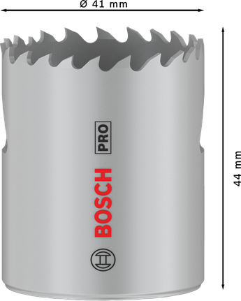 Sierra de corona multimaterial Bosch PRO roscada 41 mm.