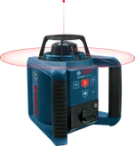 Herramienta de nivelación láser rotativa Bosch GRL 250 HV, alcance de 250 m.