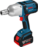 Bosch GDS 18 V-LI HT cordless impact wrench, 650 Nm torque.