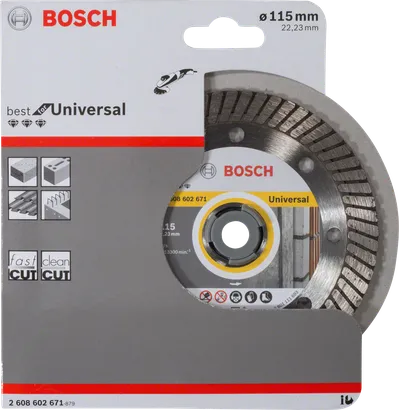 Bosch diamond cutting disc 115 mm Universal.