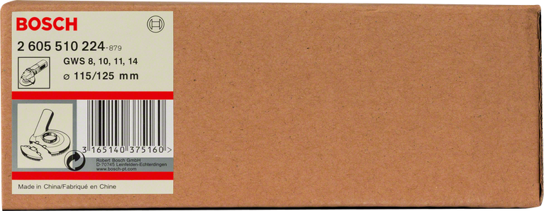 Bosch cutting guide with dust extraction 115/125 mm.
