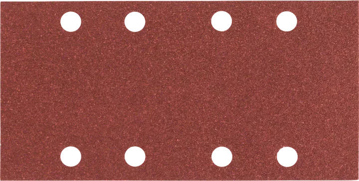 Bosch sanding sheet with eight dust extraction holes.