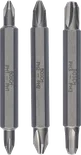 Bosch 3-piece double ended bit set 60mm.