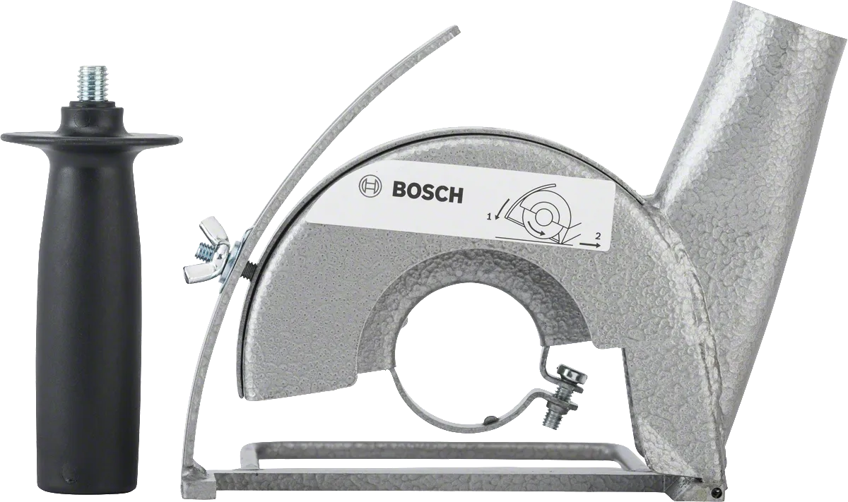Bosch angle grinder dust extraction guard with handle.