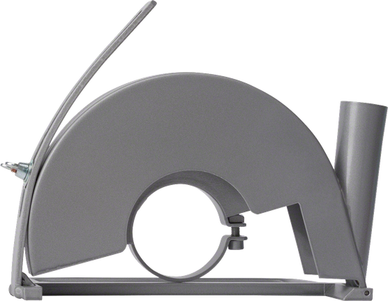 Bosch protective guard for cutting with dust extraction port.