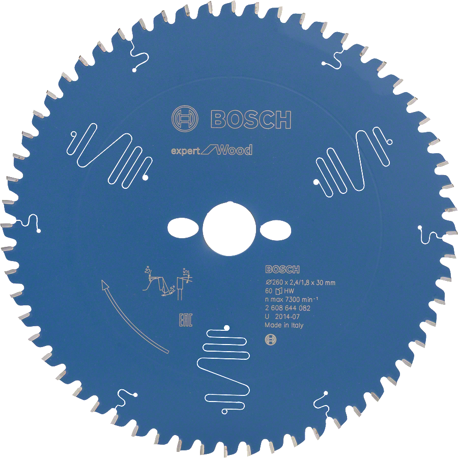 Bosch circular saw blade Expert for Wood 260mm.