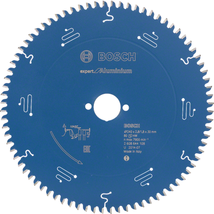 Bosch Expert for Aluminium circular saw blade, 80 teeth.