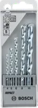 Bosch 5-piece CYL-1 masonry drill bit set 4-10 mm.