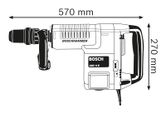 Bosch GSH 11 E Demolition Hammer with SDS max dimensions drawing