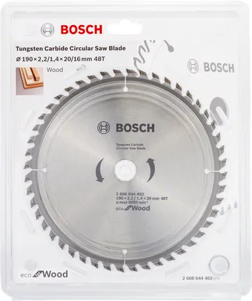 Bosch circular saw blade eco for wood.