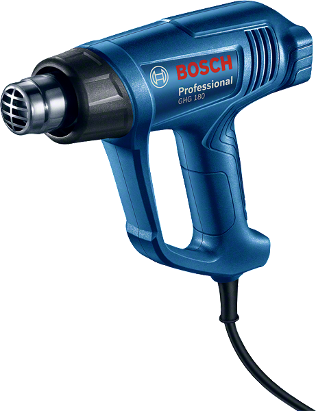 Bosch GHG 180 heat gun with ergonomic handle.