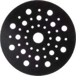 Bosch sanding pad with multiple dust extraction holes.