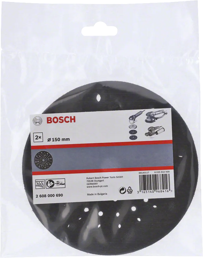 Bosch pad savers 150 mm.