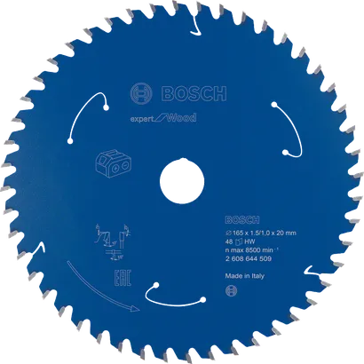 Bosch Expert for Wood circular saw blade 165mm 48T.