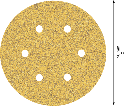 Bosch EXPERT C470 sandpaper disc 150mm 6 holes.