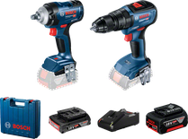 Bosch GDS 18V-400 set, cordless impact wrench and drill.