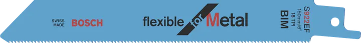 Bosch S922EF flexible for metal reciprocating saw blade.