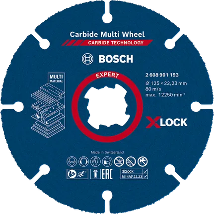 Bosch EXPERT Multi Material Carbide Cutting Disc X-Lock.