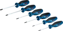 Bosch Screwdriver Set 6pc TX, ergonomic handles.