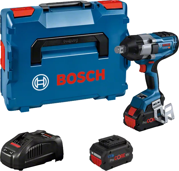 Boulonneuse à choc Bosch Boulonneuse 18V GDS 18V-1050 H Professional 18 V +  2 batteries Procore 8 Ah + chargeur + L-Boxx - - 06019J8502