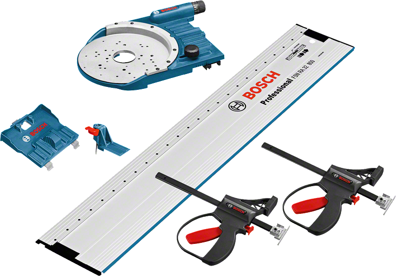 Bosch FSN OFA 32 KIT 800 combo kit for guide rail applications.