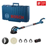 Bosch GTR 550 drywall sander kit with accessories.