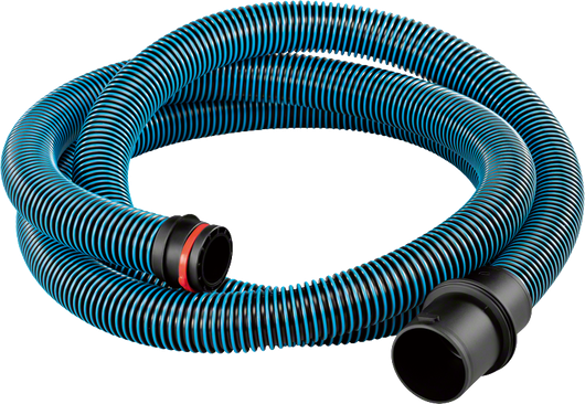 Bosch antistatic hose with bayonet lock and adapter.