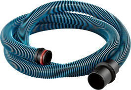 Bosch antistatic hose with bayonet lock and adapter.