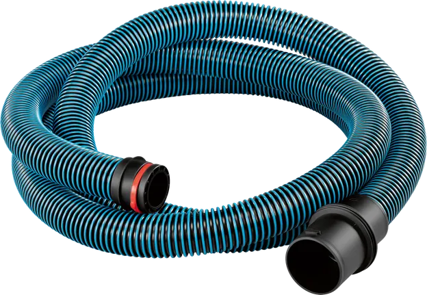 Bosch antistatic hose with bayonet lock and adapter.