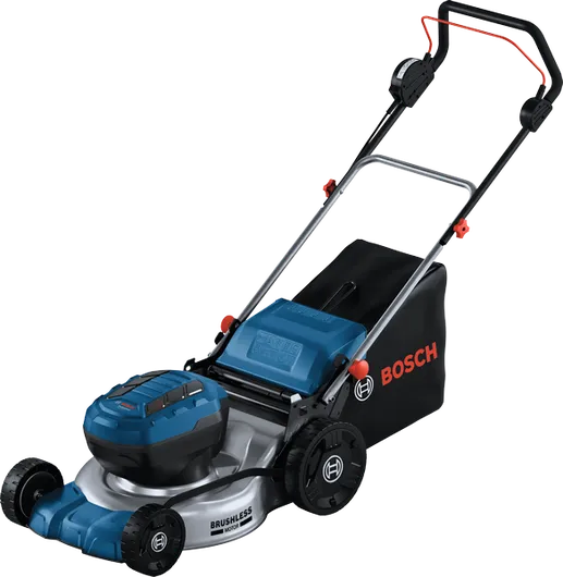 Bosch GRA 18V2-46 cordless lawn mower with brushless motor.