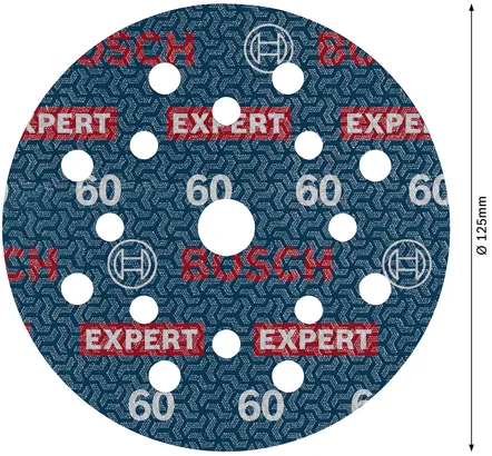 Bosch EXPERT O780 125mm G60 foil sanding disc.