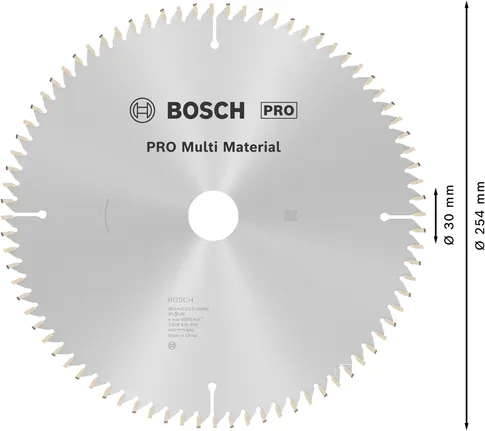 Bosch PRO Multi Material circular saw blade, 254 mm.