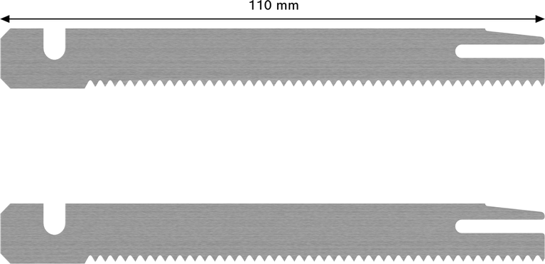 Bosch PRO Foam Saw Blade 70 mm 2-piece set for thick foam.