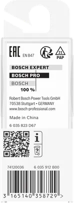 Bosch PRO router straight bit 1/4″ x 5/8″.