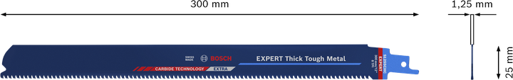 Bosch EXPERT Thick Tough Metal S 1255 CHC 300mm saw blade.
