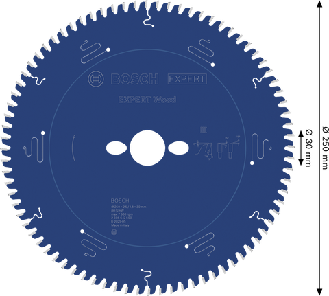 Bosch EXPERT Wood circular saw blade 250mm T80.