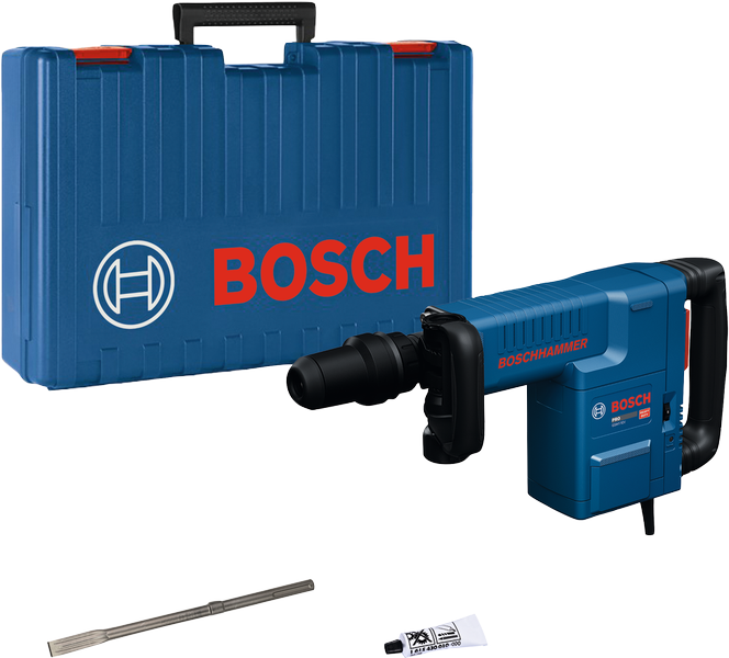Bosch GSH 11 EV demolition hammer with case.
