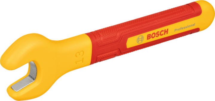 Bosch VDE 13 mm insulated open-ended spanner.
